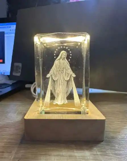 Lampara Cristal Cuadrada