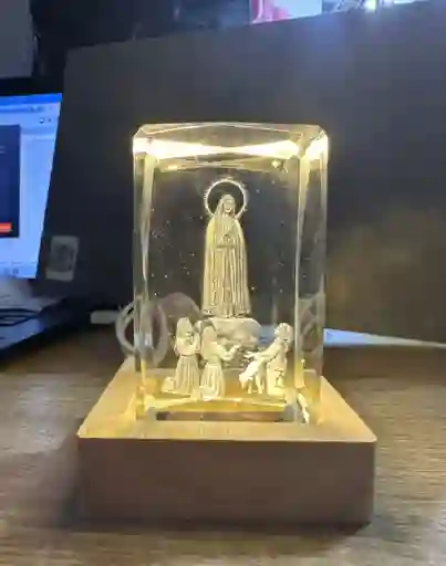 Lampara Cristal Cuadrada