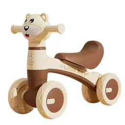 Bicicleta Andador De Equilibrio Con Burbujero Café