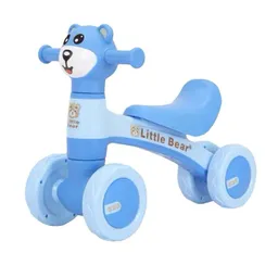 Bicicleta Andador De Equilibrio Con Burbujero Azul