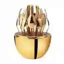Set De Cubiertos Con Base En Forma De Huevo Elegante