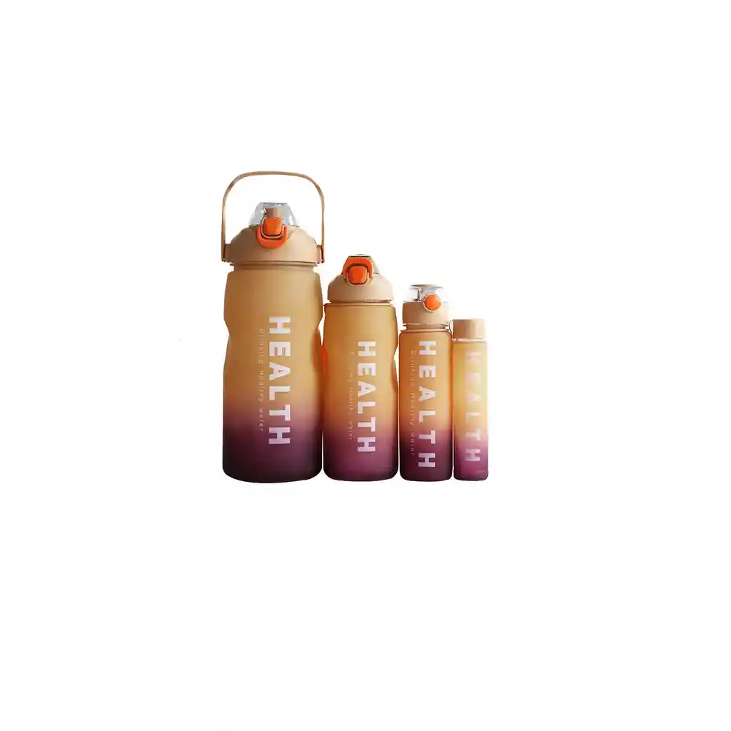 Termos X4 Para Agua Bebidas De Gym Plástico Motivacionales