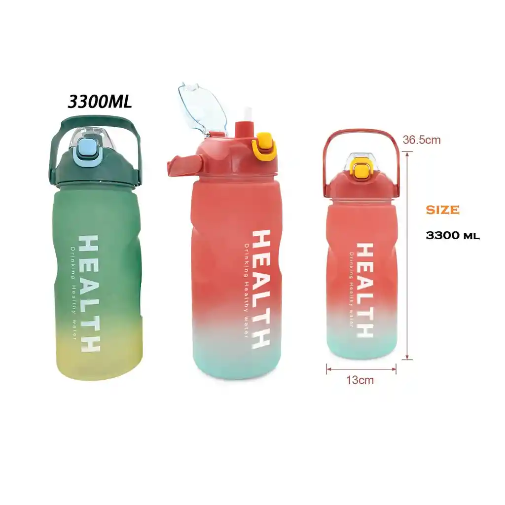 Termos X4 Para Agua Bebidas De Gym Plástico Motivacionales