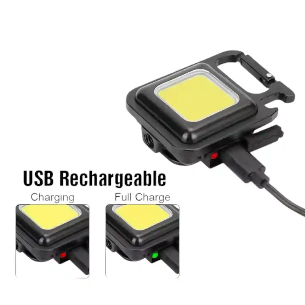 Linterna Llavero Mini Recargable Usb Para Emergencias