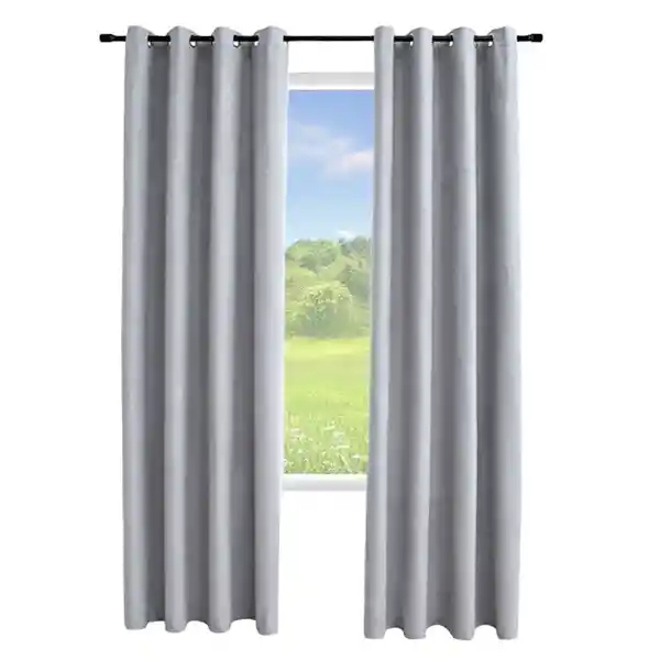 Cortina Blackout 100% 135x220cm Terciopelo Casatua set de 2
