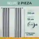 Cortina Blackout 100% 135x220cm Terciopelo Casatua set de 2
