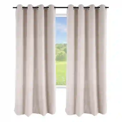 Cortina Blackout 100% 135x220cm Terciopelo Casatua set de 2
