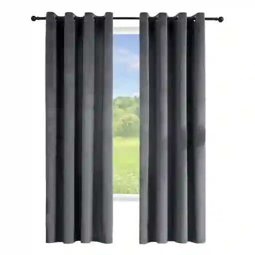 Cortina Blackout 100% 135x220cm Terciopelo Casatua set de 2