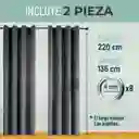Cortina Blackout 100% 135x220cm Terciopelo Casatua set de 2