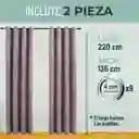 Cortina Blackout 100% 135x220cm Terciopelo Casatua set de 2