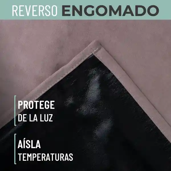 Cortina Blackout 100% 135x220cm Terciopelo Casatua set de 2