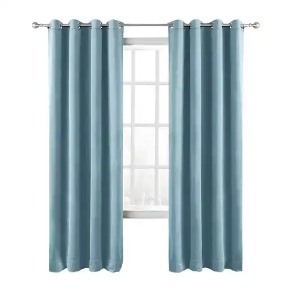 Cortina Blackout 100% 135x220cm Terciopelo Casatua set de 2