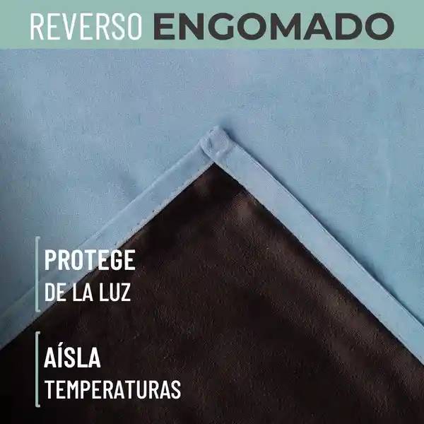 Cortina Blackout 100% 135x220cm Terciopelo Casatua set de 2