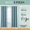 Cortina Blackout 100% 135x220cm Terciopelo Casatua set de 2