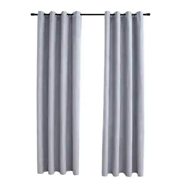 Cortina 100% Blackout Terciopelo Engomada 135x220 casatua x2