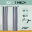 Cortina 100% Blackout Terciopelo Engomada 135x220 casatua x2