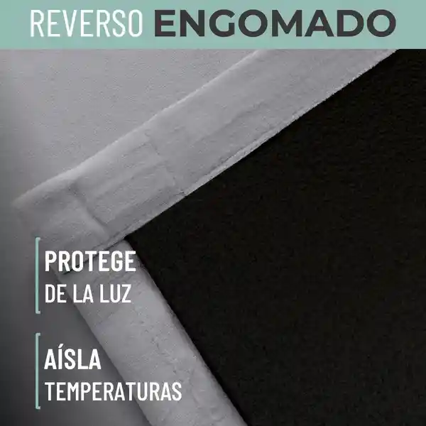 Cortina 100% Blackout Terciopelo Engomada 135x220 casatua x2