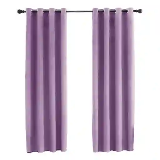 Cortina 100% Blackout Terciopelo Engomada 135x220 casatua x2