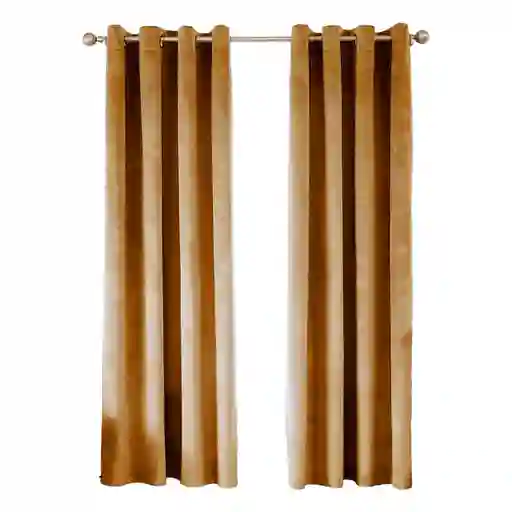 Cortina 100% Blackout Terciopelo Engomada 135x220 casatua x2