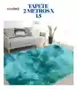 Tapete Alfombra Antideslizante Peluda 1.5 X 2 Metros Decorativo Verde Jaspeado