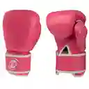 Combo Guantes Boxeo 10 Oz Y Vendaje Boxeo Fucsia