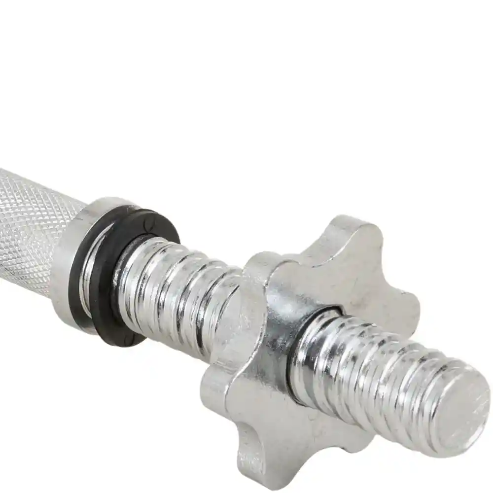 Combo Barra Mancuerna Individual 1pul (35cm) + Discos 2.5kg C/u