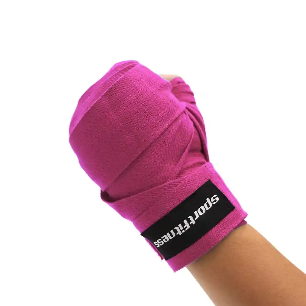 Vendajes Para Boxeo (setx2) Rosado Sportfitness