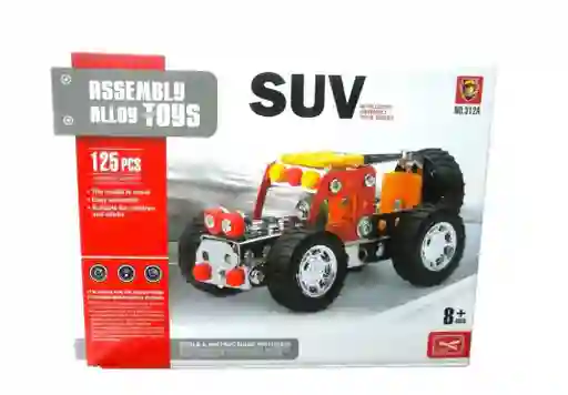Kit Juguete De Armar: Campero Metalico 4x4 125 Piezas