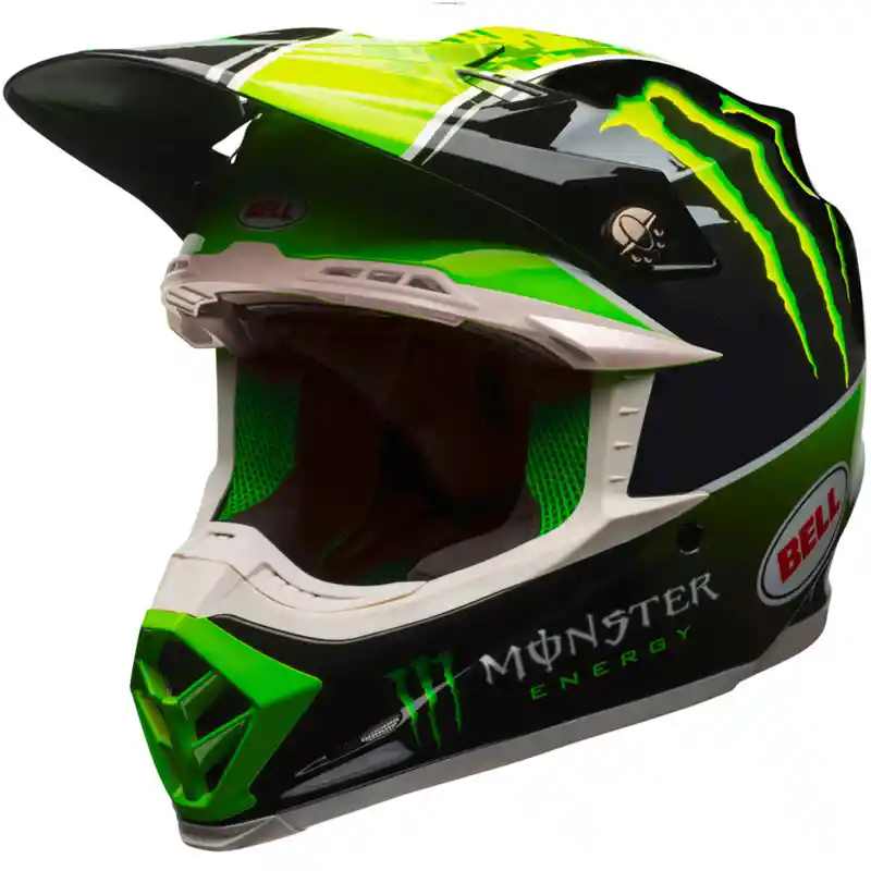 Casco Moto Cross Bell Moto-9 Fibra Carbono Tomac Monster Disponible Talla Xl