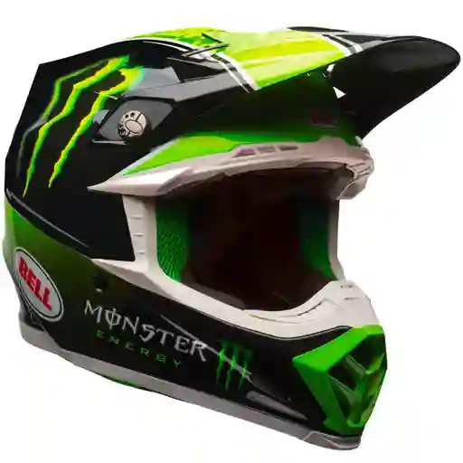 Casco Moto Cross Bell Moto-9 Fibra Carbono Tomac Monster Disponible Talla Xl