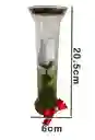 Rosa Blanca Artificial Decorativa En Cristal