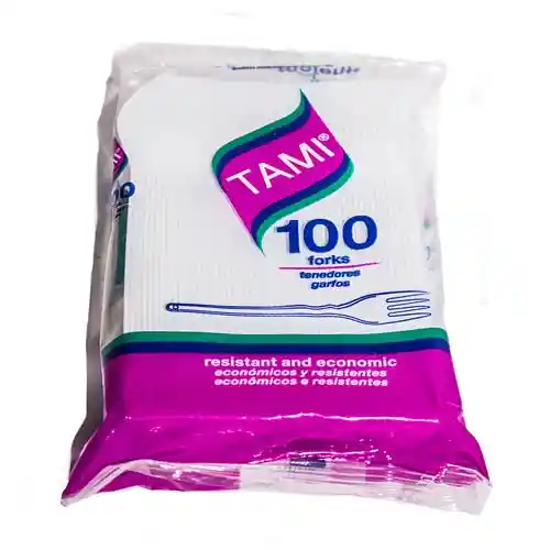 Tami Tenedor Blanco X 100und