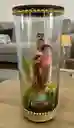 Adorno Virgen Del Carmen En Vaso De Cristal