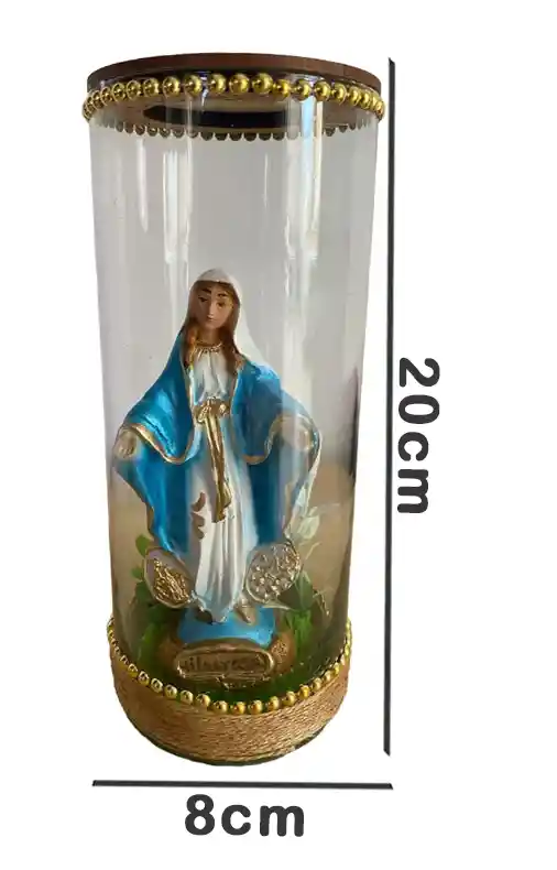 Virgen De La Milagrosa En Frasco De Vidrio