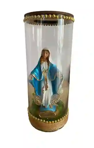 Virgen De La Milagrosa En Frasco De Vidrio