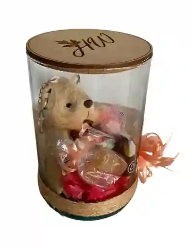 Regalo Detalle Oso Teddy Bear Con Chocolates Y Gomitas Para Cualquier Ocasion