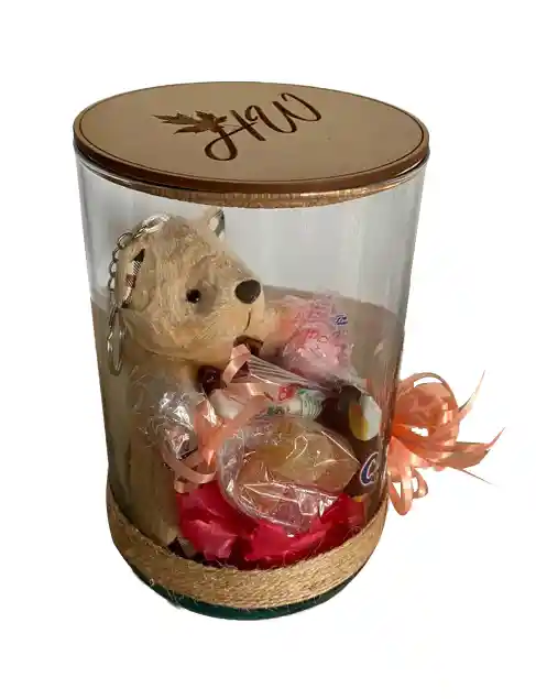Regalo Detalle Oso Teddy Bear Con Chocolates Y Gomitas Para Cualquier Ocasion