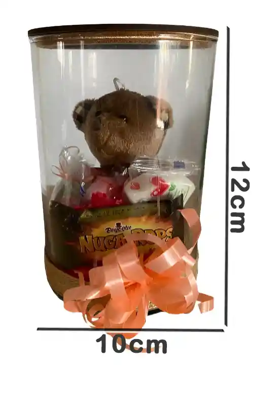 Regalo Detalle Oso Teddy Bear Con Chocolates Y Gomitas Para Cualquier Ocasion