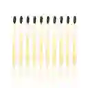 Cepillo De Dientes En Bambu Adulto Negro 10 Unidades Ecotrade