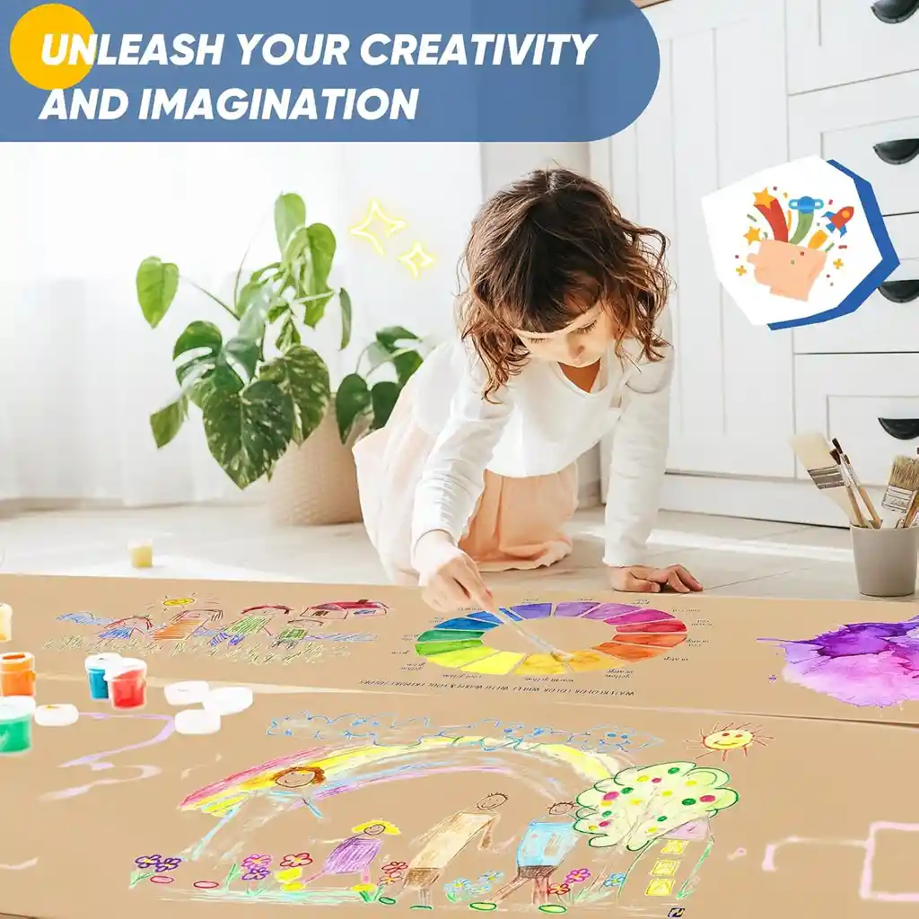Papel Kraft 150 Metros X 18 Pulgadas Rollo De Papel Para Envolver Empacar