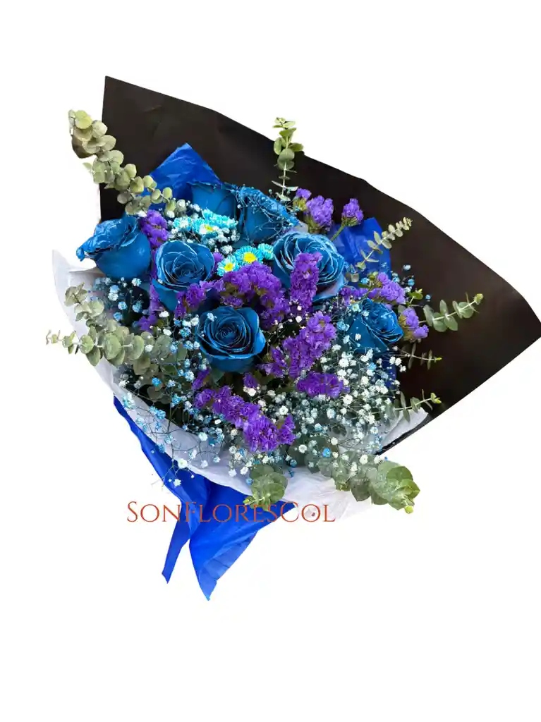 Flores Y Rosas Azules ( Blue )