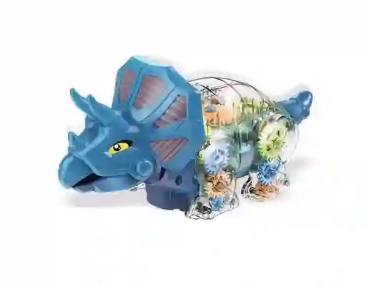 Dinosaurio Triceratops Engranajes Luces Sonido 360 Giratorio