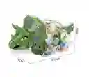 Dinosaurio Triceratops Engranajes Luces Sonido 360 Giratorio
