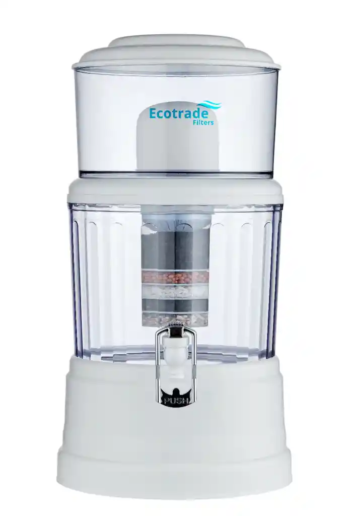 Filtro Purificador Agua 12 Litros Tapa Plana Ecotrade
