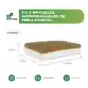 Pack De 3 Esponja Biodegradable Fibra De Vegetales Multiusos
