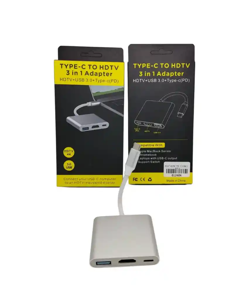 Adaptador Original Tipo C A Usb Hdmi Tipo C Macbook
