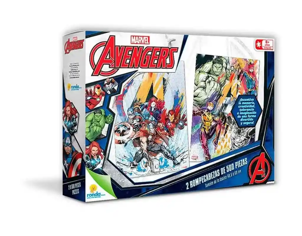 Rompecabezas Set X 2 De 500 Piezas Avengers