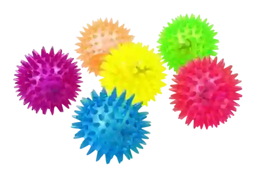 Juguete Piñata Pelota Chillona Saltarina Pequeña Con Luz