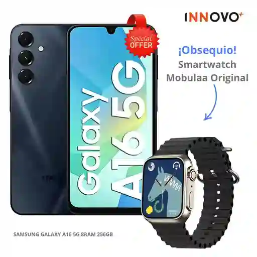 Celular Samsung Galaxy A16 5g 8 Ram 256 Gb Dual Sim + Reloj Smartwatch Mobulaa Original