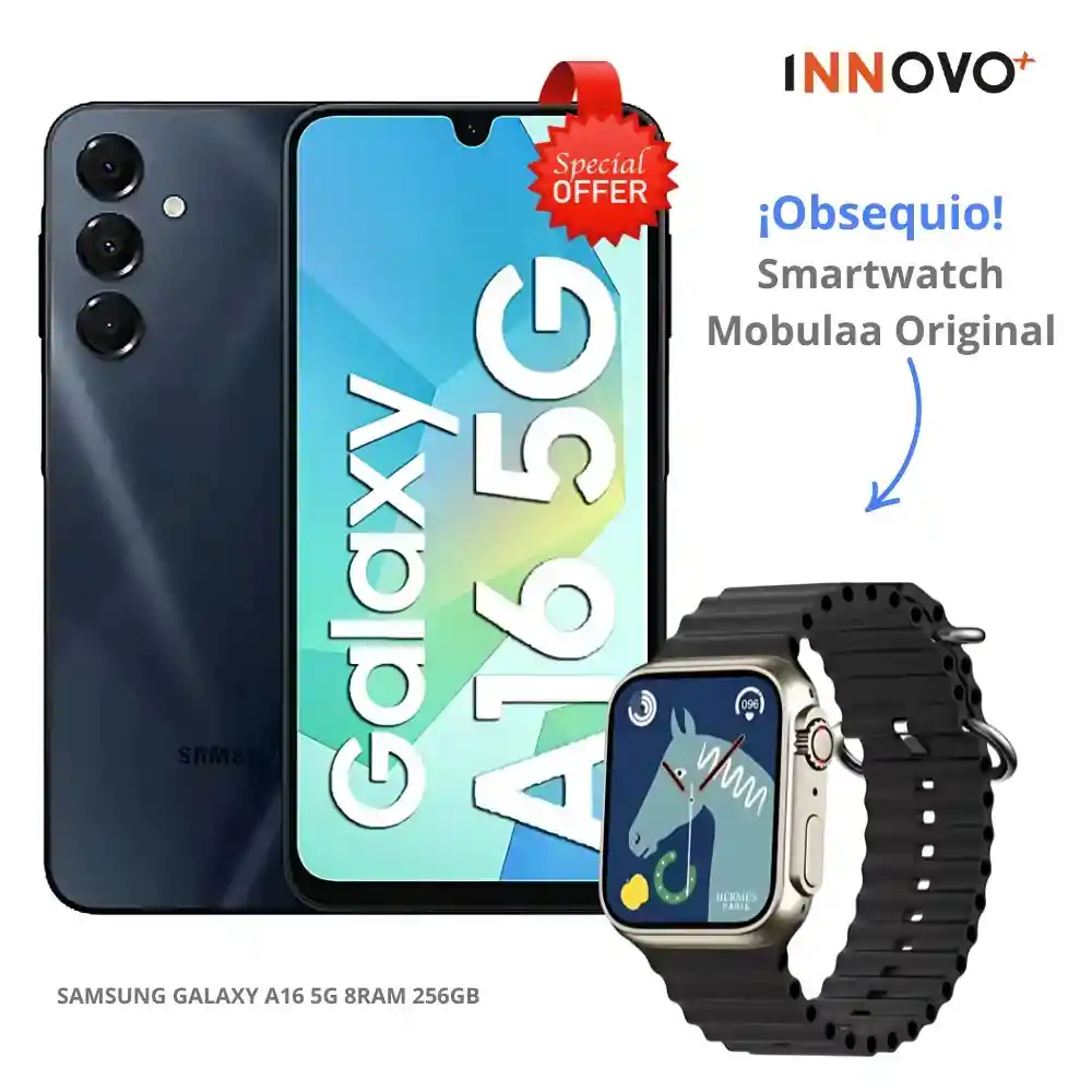 Celular Samsung Galaxy A16 5g 8 Ram 256 Gb Dual Sim + Reloj Smartwatch Mobulaa Original